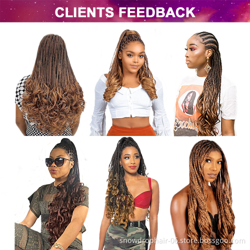 Julianna Pony Style Loose Wave 24Inch Spiral Curly Braiding Hair French Curls Synthetic Braiding Hair Spiral Curl Wavy Braids